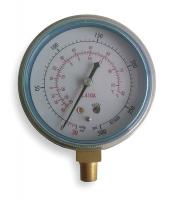 4CFD7 Compound Gauge, 2 1/2 In, Vac to 350Psi