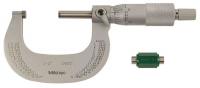 4CGA4 Micrometer, 1-2 In, 0.0001 In, Ratchet