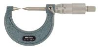 4CGD8 Point Micrometer, 0-1 In, 30 Deg Steel