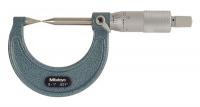 4CGD9 Point Micrometer, 0-1 In, 30 Deg Carbide