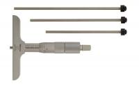 4CGH3 Depth Micrometer, 0-4 In, 4 In Base, 4 Rods