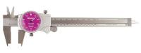 4CGJ2 Dial Caliper, 6 In, Purple, 0.100/Rev