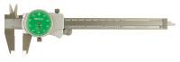 4CGJ3 Dial Caliper, 6 In, Green, 0.100/Rev