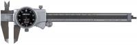 4CGJ6 Dial Caliper, 6 In, Black, 0.100/Rev