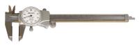 4CGJ9 Dial Caliper, 6In, 0.100/Rev, Carbide