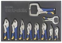 4CHU9 Fast Release Locking Plier Set, 10Pc