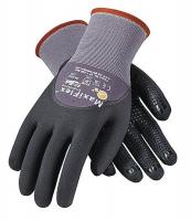 4CJN9 Coated Gloves, S, Black/Gray, PR
