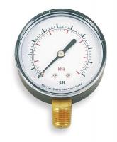 4CJR8 Pressure Gauge, 30 psi, 50 mm, Lower