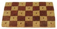 4CKH9 Mat, Door, Inlaid Coir, Natural, 18x30In