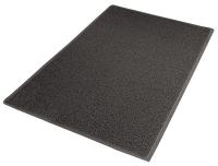 4CKK1 Outdoor Mat, Backed, 3 x 5 Ft., Black