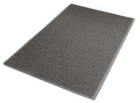 4CKK4 Outdoor Mat, Backed, 3 x 5 Ft., Gray