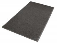 4CKK9 Outdoor Mat, Backed, 4 x 6 Ft., Gray