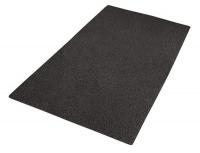 4CKL7 Outdoor Mat, Unbacked, 4 x 6 Ft., Black