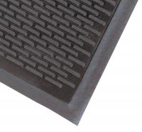4CKN3 Entrance Mat, Outdoor, 3 x 5 Ft, Rubber