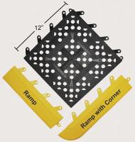 4CKN9 Modular Tile, Open Grid, 12 x 12 In, Pk 20