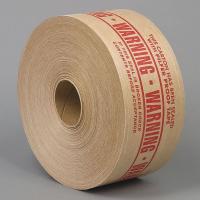 15C804 Carton Tape, Paper, Brown/Red, 3Inx450Ft