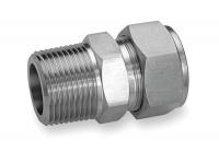 4CMN6 Male Connector, Pipe 3/8 In, Tube 12mm