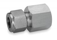 4CMT1 Female Connector, Pipe 3/8 In, Tube 10mm