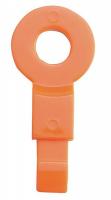 4CPV3 Fill Point ID Washer, 1/8 NPT, Orange, Pk 6