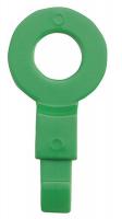 4CPW3 Fill Point ID Washer, 1/4 NPT, Green, Pk 6