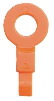 4CPW4 Fill Point ID Washer, 1/4 NPT, Orange, Pk 6