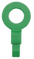 4CPX4 Fill Point ID Washer, 3/8 NPT, Green, Pk 6