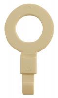 4CPX9 Fill Point ID Washer, 1/2 NPT, Beige, Pk 6