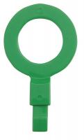 4CPZ6 Fill Point ID Washer, 3/4 NPT, Green, Pk 6