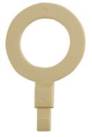 4CRA2 Fill Point ID Washer, 1 NPT, Beige, Pk 6