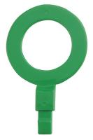 4CRA7 Fill Point ID Washer, 1 NPT, Green, Pk 6