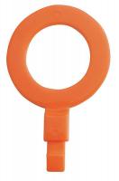 4CRA8 Fill Point ID Washer, 1 NPT, Orange, Pk 6