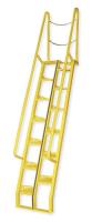 4CU84 Alternating Tread Stairs, WalkThru, 8 ft.H