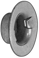 4CUD1 Cap Nut, Washer, Stl, 5/16 In, PK50