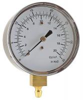 4CUJ9 Pressure Gauge, Diaphragm, 0 to 10 In WC