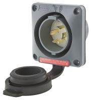 4CV08 Inlet, Twist Lock, 20 A, L16-20