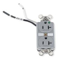 4CV78 Receptacle, TR Duplex, 20A, GY, Hospital