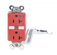 4CV80 Receptacle, TR Duplex, 20A, RD, Hospital