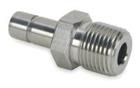 4CWU3 Tube End Male Adapter, CPI, 3/8 In, 316SS