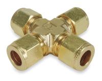 4CXE2 Union Cross, CPI(TM), Tube 1/4 In, Brass