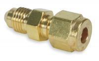 4CXK7 Flare Connector, 37 Degree, 3/8 In, Brass