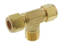 4CXY8 Male Branch Tee, A-LOK(R), 3/8 In, Brass