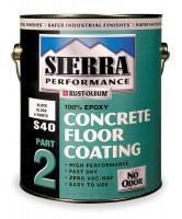 4CY34 S40 Epoxy Floor Coating, Black, 1 gal.