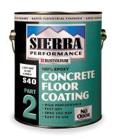 4CY36 S40 Epoxy Floor Coating, Light Gray, 1 gal