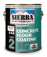 4CY69 S40 Epoxy Floor Coating, Safety Red, 1 gal