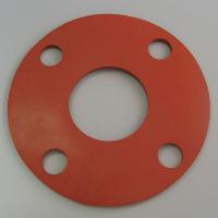 4CYW6 Flange Gasket, Full Face, 1 In, Silicone