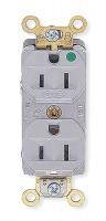 4D035 Receptacle, Duplex Compact, 15A, 125V, GY