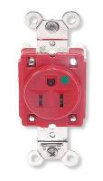 4D045 Receptacle, Single, 15A, 125V, RD