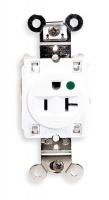 4D065 Receptacle, Single, 20A, WH, Hospital Grade