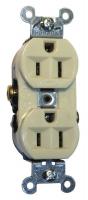 4D196 Commercial Duplex, 15A, Ivory