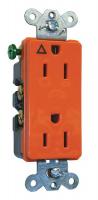 4D308 Isolated Ground Duplex, 15A, 5-15R, Orange